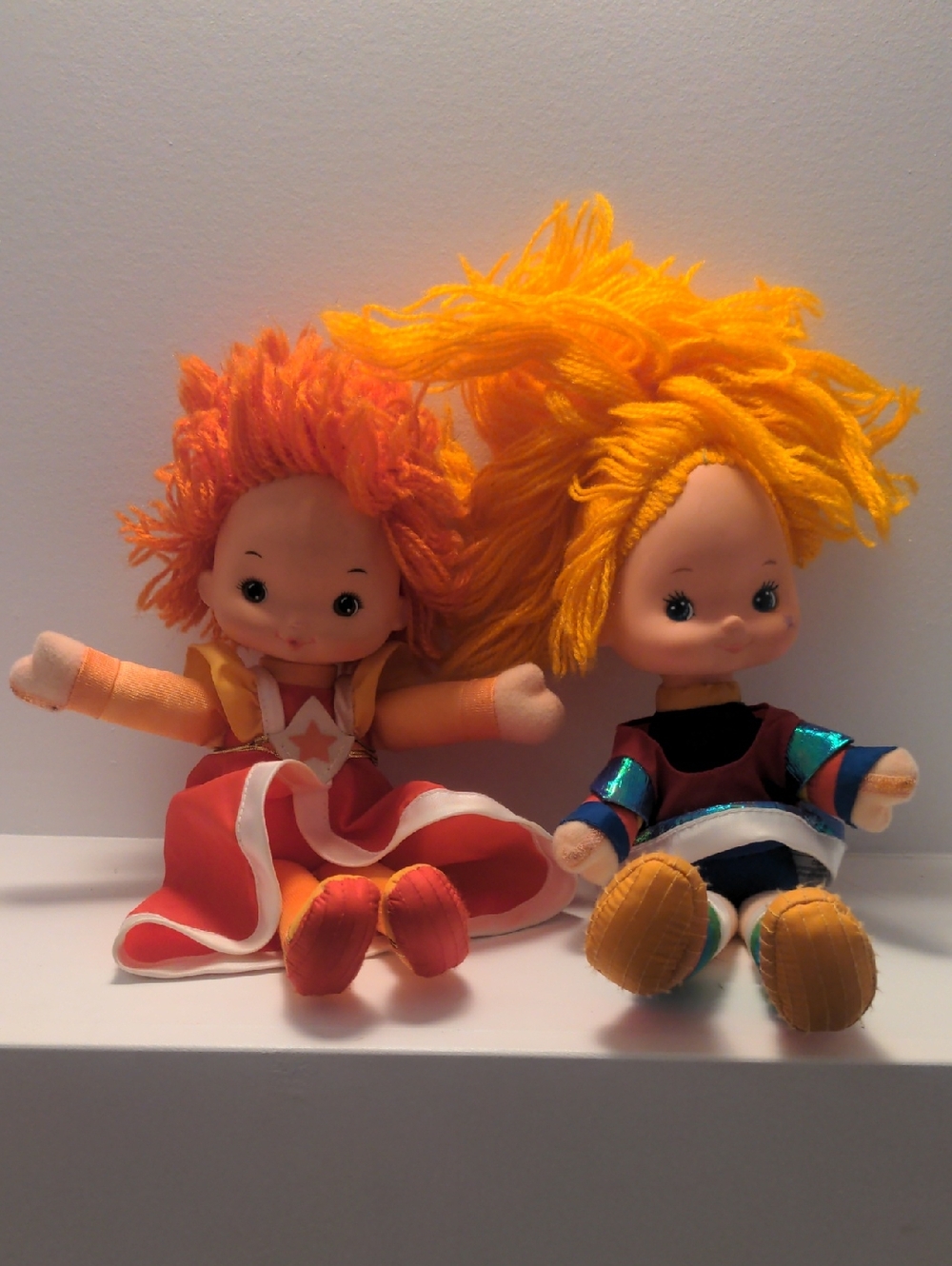 1983 And 1984 Hallmark 12 Inch Tall Rainbow High Dolls Set